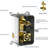 Matte Black Shower With Adjustable Slide Bar - 10 Inch Wall Mounted Square System -Balanced Valve And Joyful Bar, Magnificent-121077227