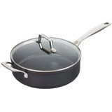 Le Creuset Essential Non-Stick Ceramic Saute Pan with Glass Lid, 4.5 Qt.