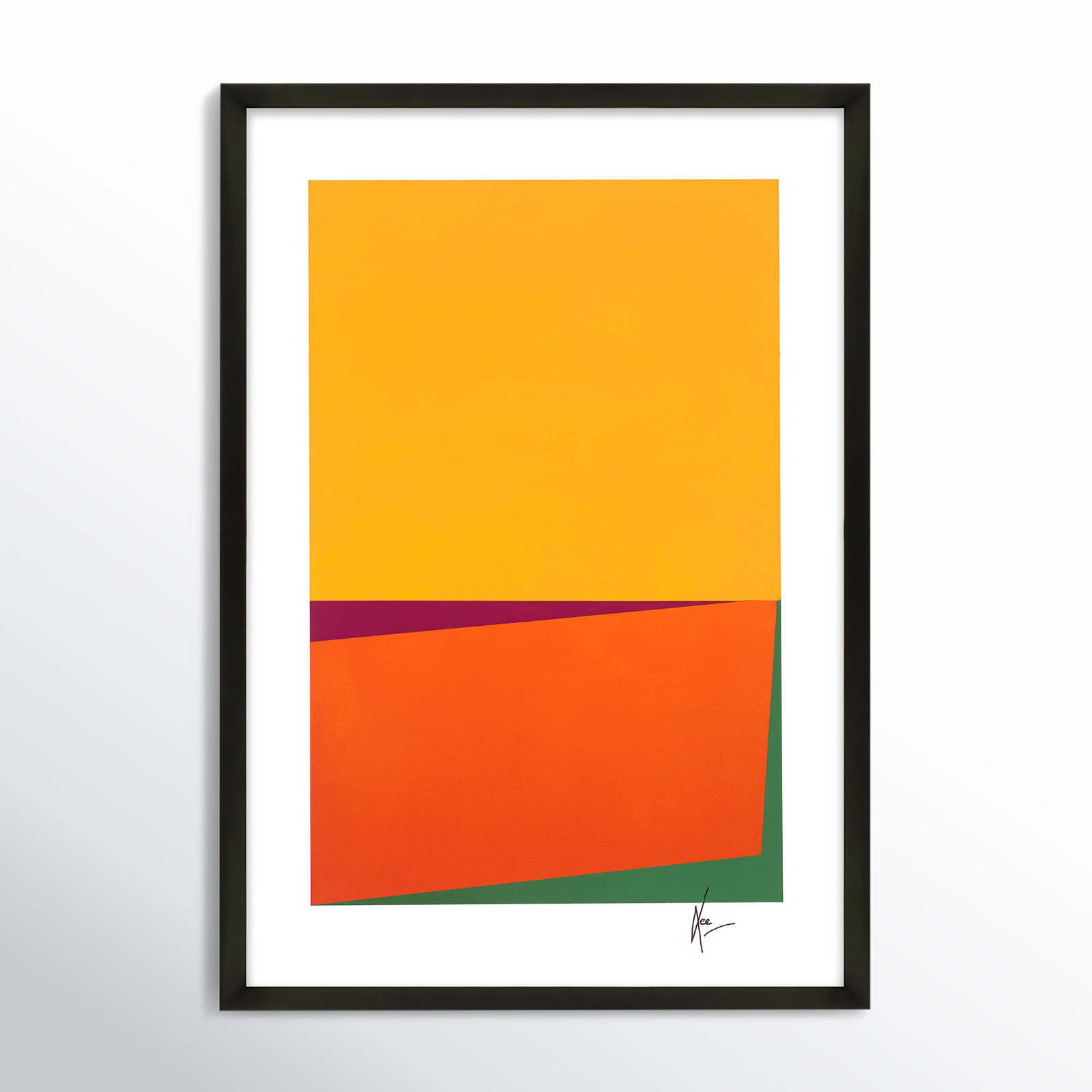 Sahara "Sahara" Print by Lee Lessem, Black, 25" H x 17.5" W x 1.25" D