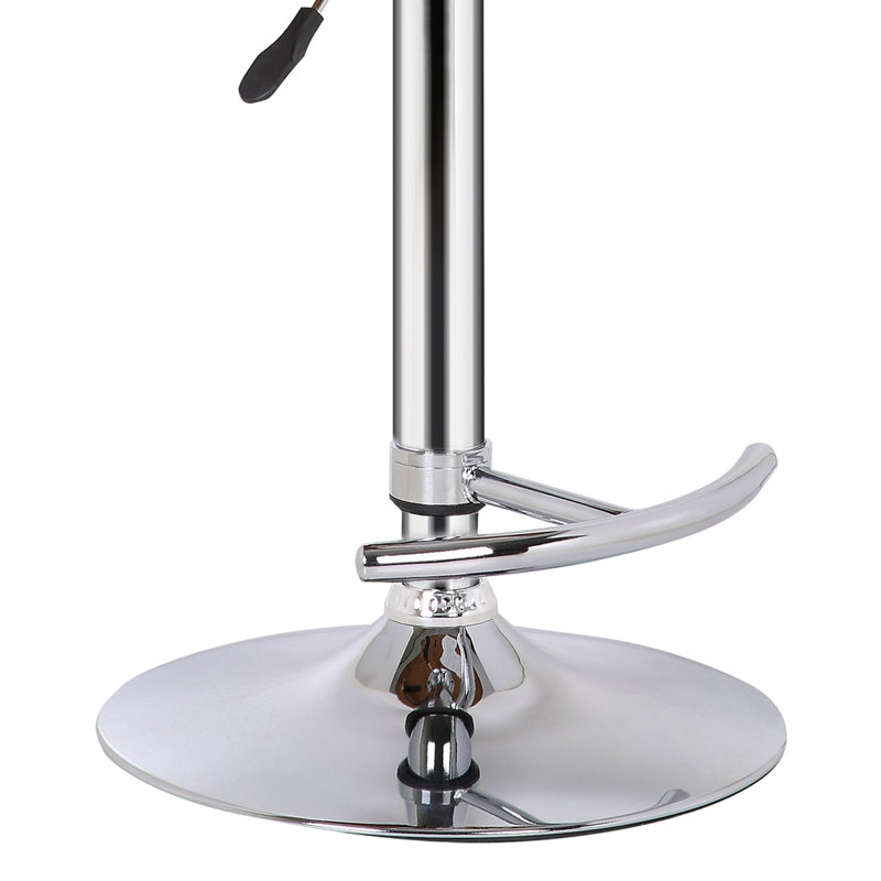 Langton Swivel Upholstered Adjustable Height Counter Stool, Cream