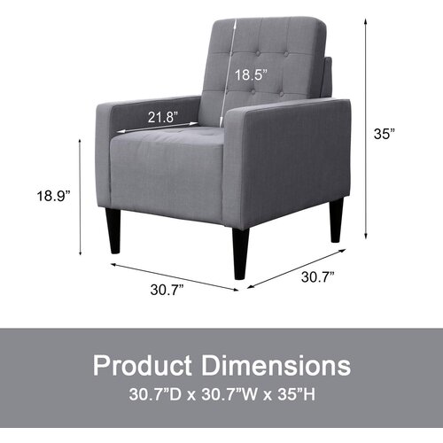 Brayden Studio® Bangalow Upholstered Armchair | Wayfair