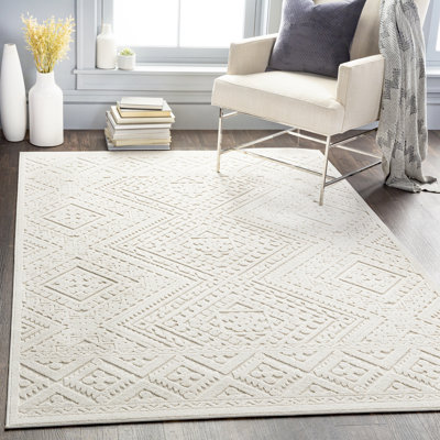 Euramo Boho Cream Area Rug