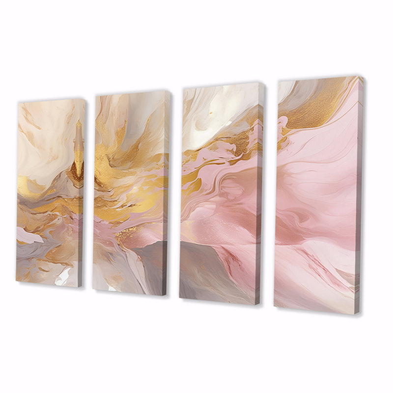 Wellington - Abstract Canvas Art Print - 4 Panels