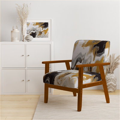 Berdahl Marble Upholstered Armchair