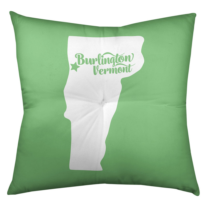 Coussin de plancher touffeté, 26 po x 26 po, Vert, Burlington