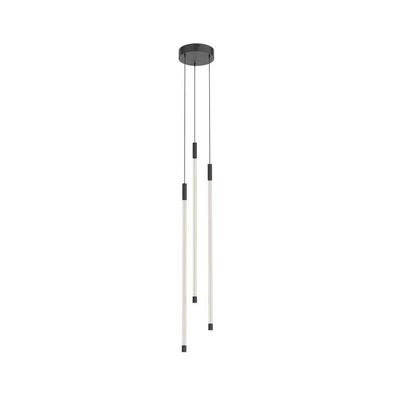 Motif Modern Elegance 26.75" Black LED Cluster Pendant