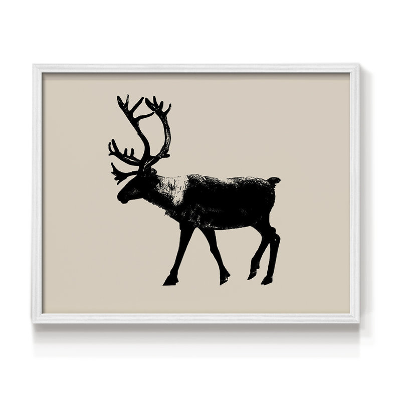 Wild Ambler II -Framed Print - Restickable, H 11 po x l 14 po, Blanc
