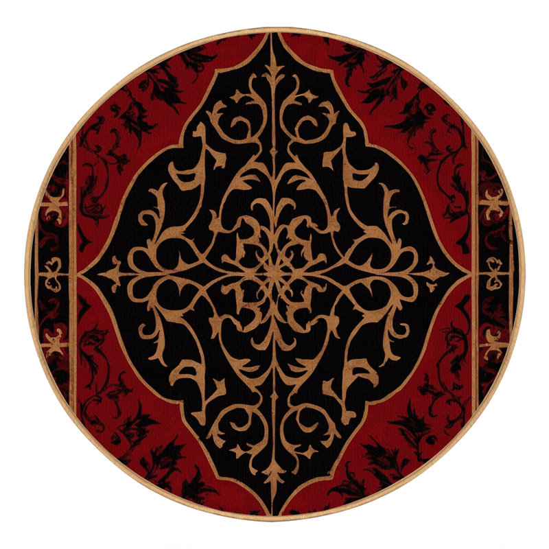 Heraldic Ornament Rug, Round 6'