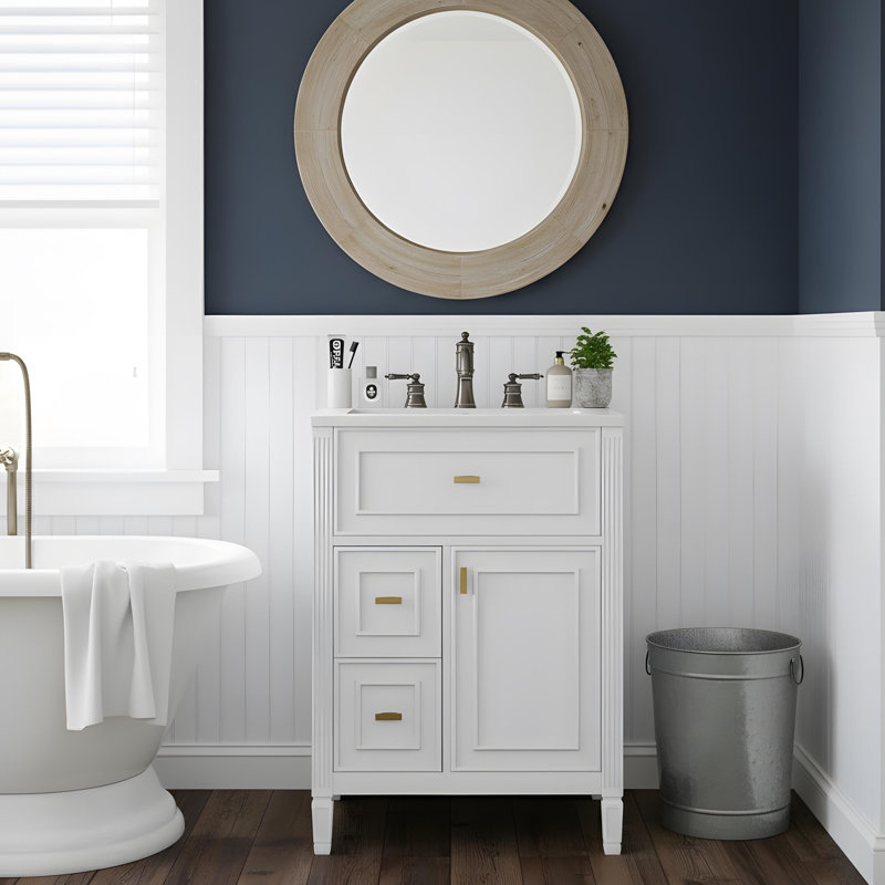 Elegant Bathroom Vanity, White