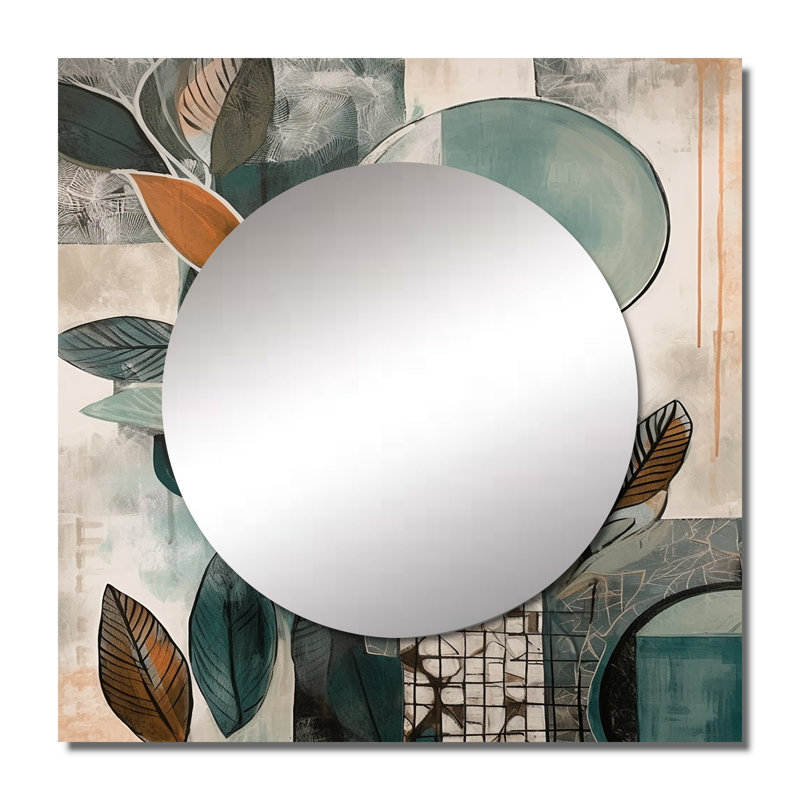 Nenney - Miroir carré Boho, 23 po x 23 po