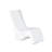Step2 White Vero Chair Tall 15" In-Pool Ledge Lounger and Patio Chair