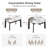 51.18" Multifunctional Extendable Dining Table with Built-In Induction Cooktop and Marble-Pattern Top