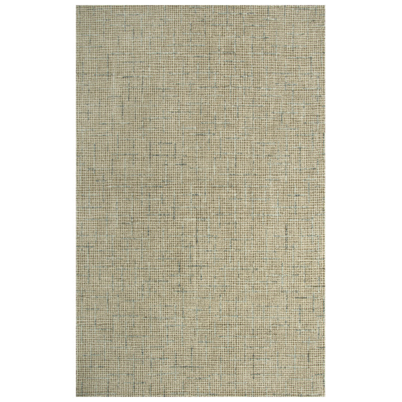 Tapis beige en laine touffeté à la main Caryville, Rectangle 7 pi 6 po x 9 pi 6 po