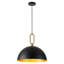 Grand luminaire suspendu surdimensionné industriel moderne en fer forgé à 1 lumière de 17,7 po / 19,7 po / 23,6 po Meghrig-1282008097-1337720908