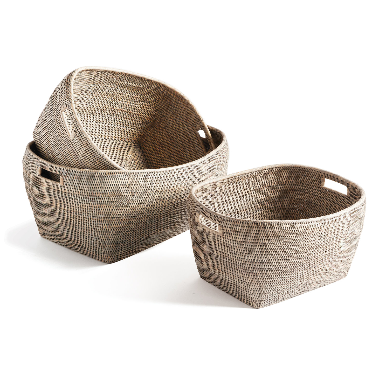 Gertie Coastal Basket With Handles 3