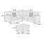 Ensemble de canapé modulaire 4 pièces L-Sectional RAF / LAF-998760449