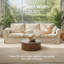 Canapé confortable de 89 po à 3 places pour le salon, canapé moelleux avec housse lavable, coussins de soutien et structure robuste-240306829