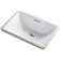 Elavo Ceramic Rectangular Undermount Bathroom Sink with Overflow