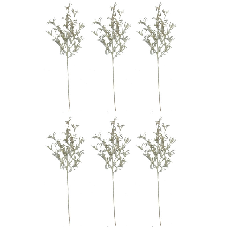 Piquet de Noël feuille scintillante, Champagne