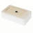24"X16" White Ceramic Rectangular Vessel Bathroom Sink