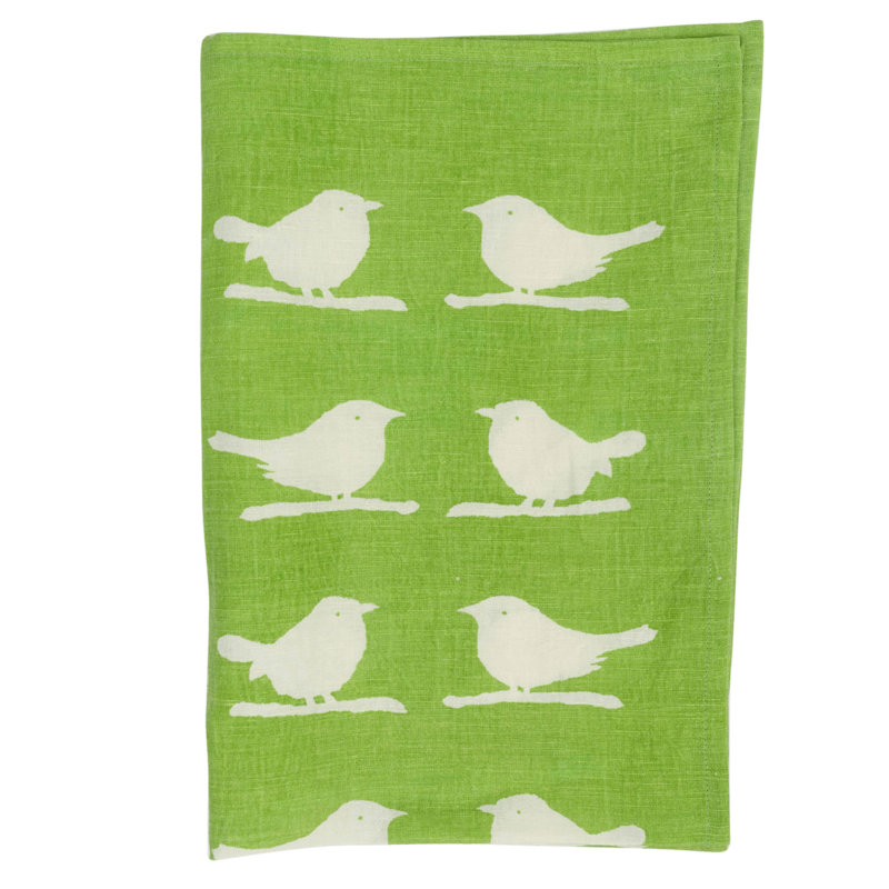 Tea Towel Kitchen Towel, Sap Green/Natural