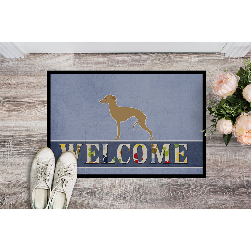 Tapis d'extérieur antidérapant Apinya, 36 po, Jaune