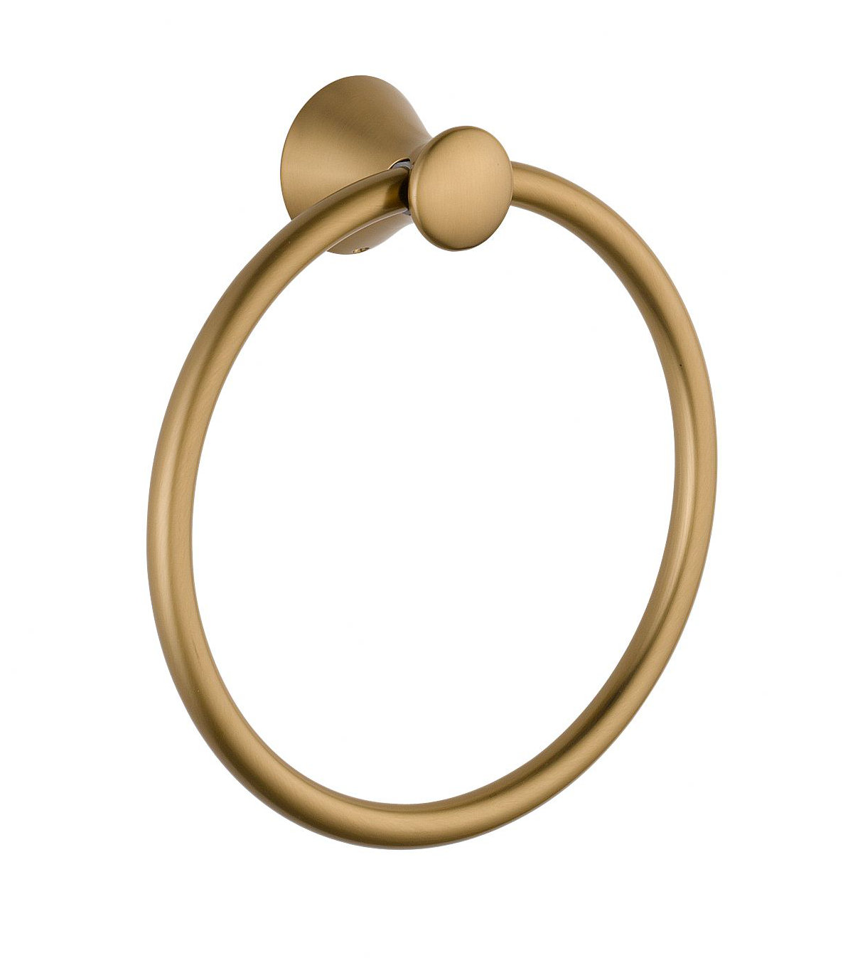 Lahara Round Closed Towel Ring, Brilliance Champagne Bronze