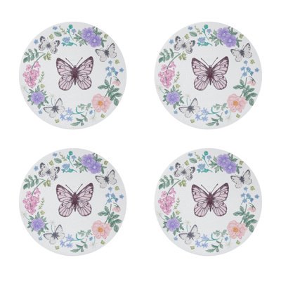 Avanti Meadow Set of 4 Round Placemats