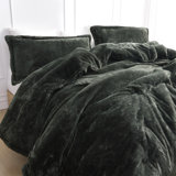 Original Plush Dark Forest Green Coma Inducer Oversized Comforter
