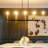 8-Light Kitchen Island Linear Pendant