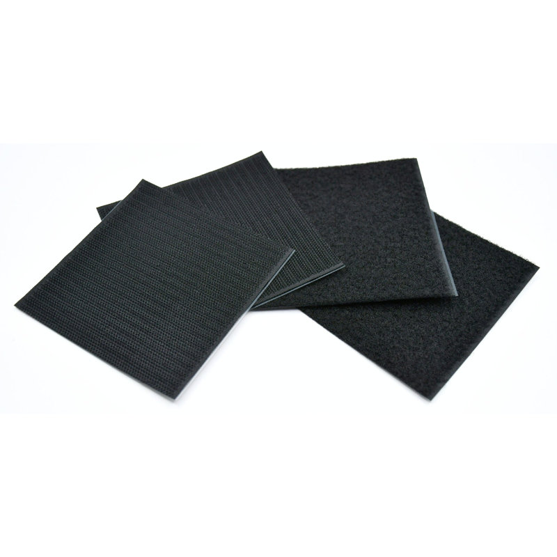 4"x4" Adhesive Hook and Loop Square 2/pk