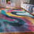 Apollo Abstract Ondes Multi Bold Modern Area Rug-703903519