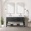 Double Bath Vanity with Carrara Marble Top