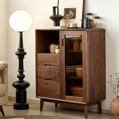Buffet en bois de noyer massif