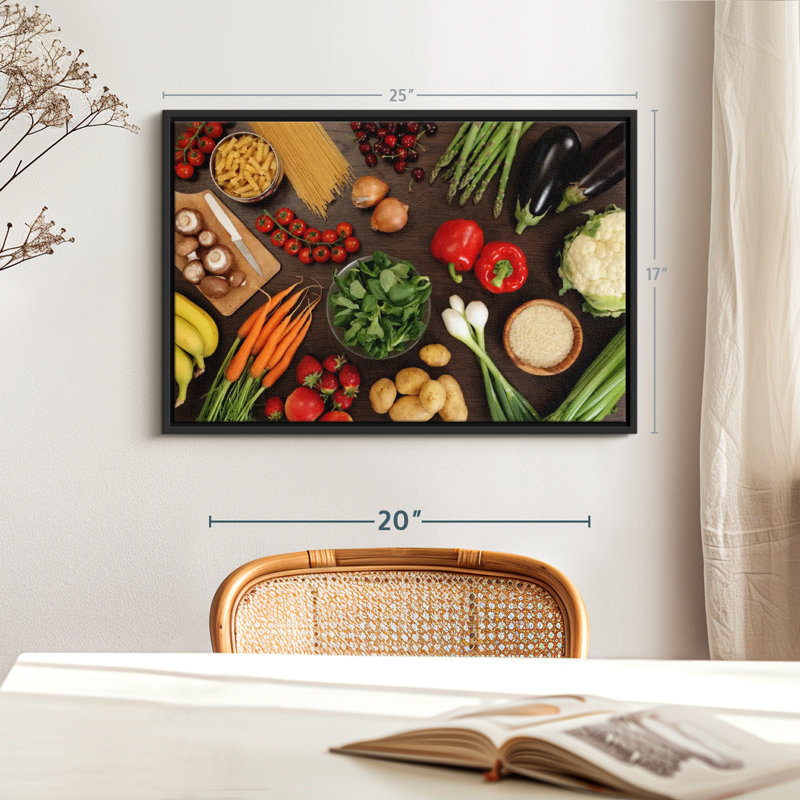 " Vegetable Ingredients ", 17" H x 25" W