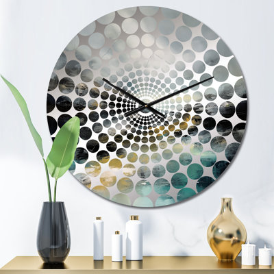 Prue - Abstract Liquid Ink Wall Clock