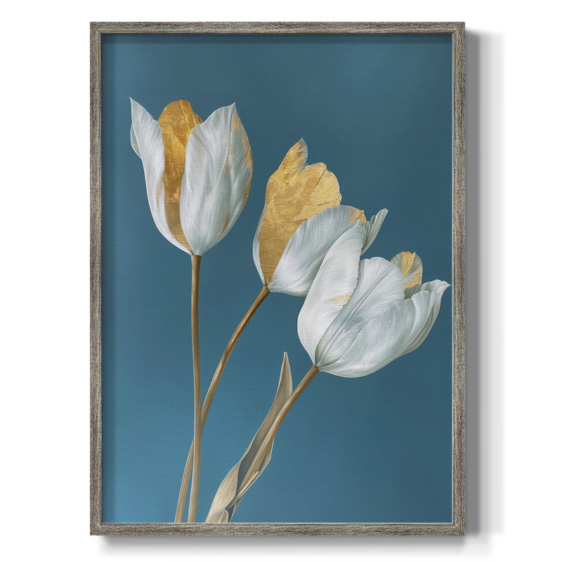 Reproduction encadrée FLORAL Series CXLIX - bois massif, H 30 po x l 24 po