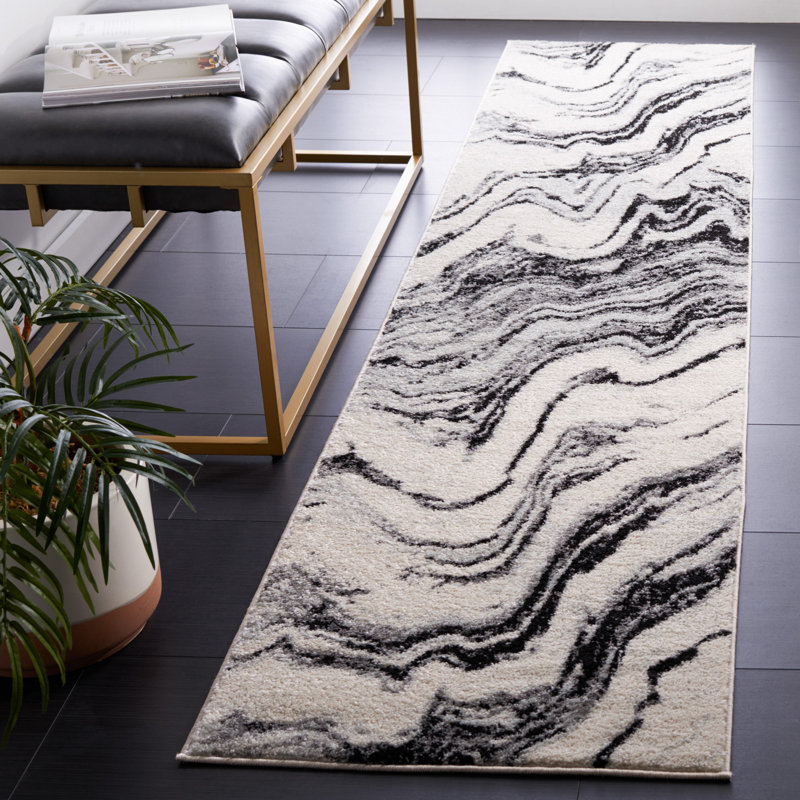 Tapis en polypropylène résistant aux taches BuckHill, Tapis de couloir 2 pi x 9 pi
