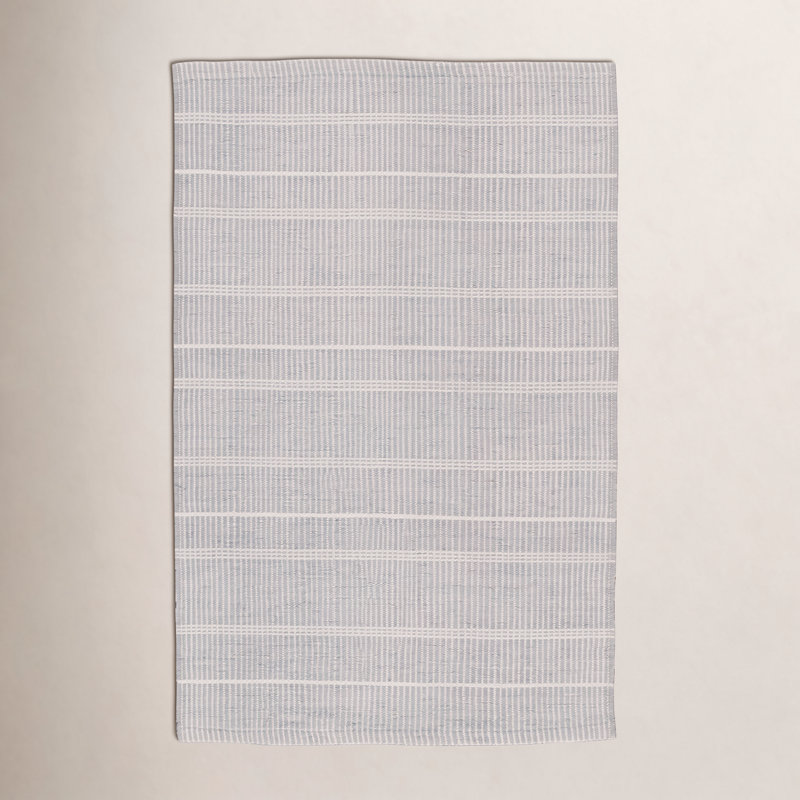 Samson Grey Handwoven Indoor/Outdoor Rug, Rectangle 6' x 9'