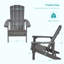 Chaise Adirondack légère en plastique pour terrasse pour piscine-66150070