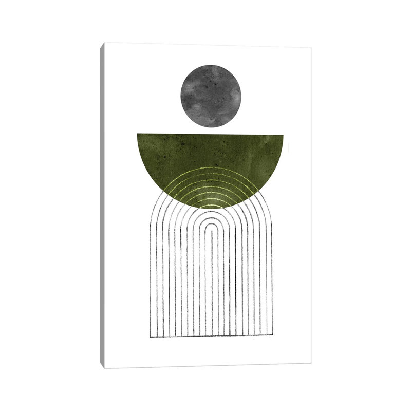 Mid Century Shapes by Whales Way - Wrapped Canvas Print, 66.04 cm H x 45.72 cm W x 1.91 cm D