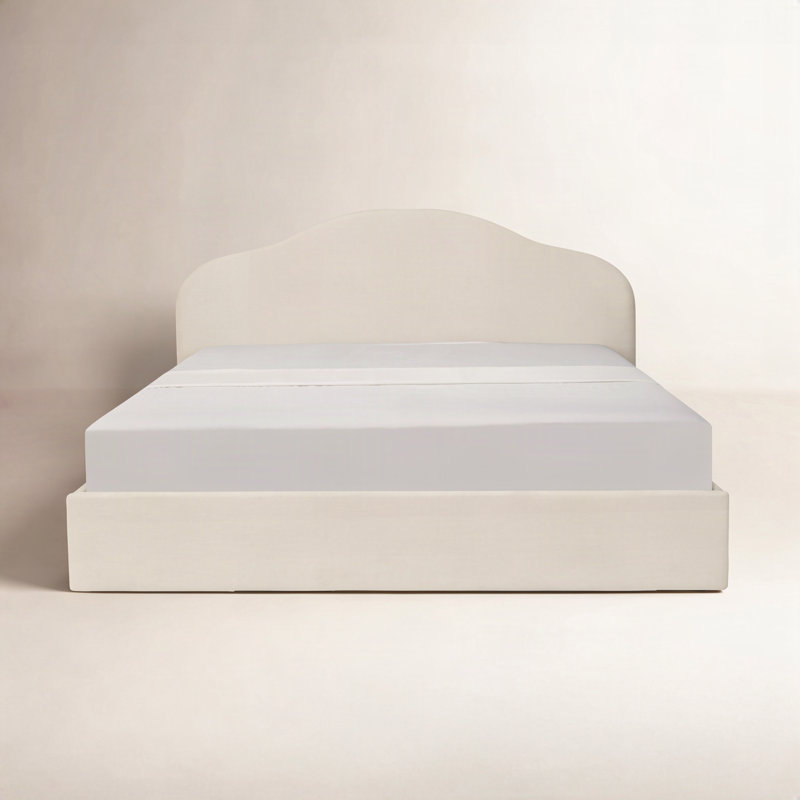 Maggie King Storage Bed Cream, Cream, King
