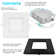 6"  Ultra Thin Square LED Recessed Lighting 5 Colour Temperature Options Dimmable 12W IC Rated Wet Rated Canless ETL Listed 4 Pack