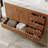36" Freestanding Bathroom Vanity With Faux Marble Top, Ceramic Sink, 5 Drawers & Stainless Steel Legs-1844875869-1844875870