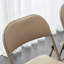 Élégantes chaises pliantes en acier pour convention et exposition, kaki clair-1135202519