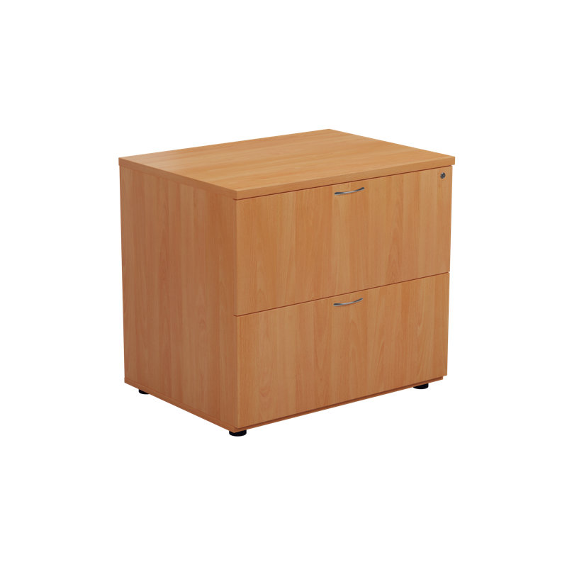 KIS 80cm Wide 2 -Drawer File Cabinet, Beech