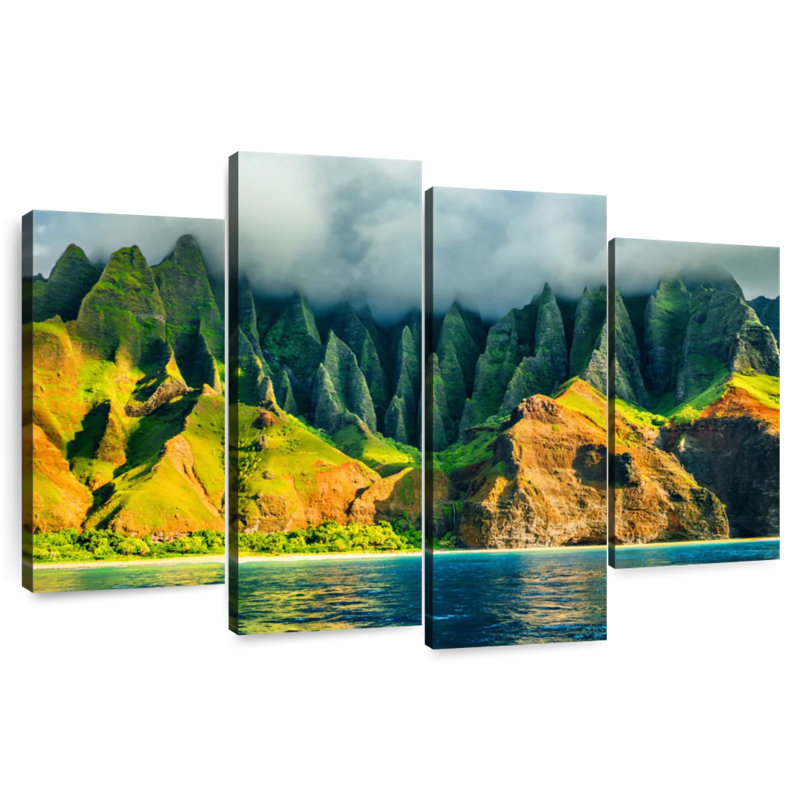 «Na Pali Sunshine Wall Art», H 14 po x l 24 po x P 1,00 po