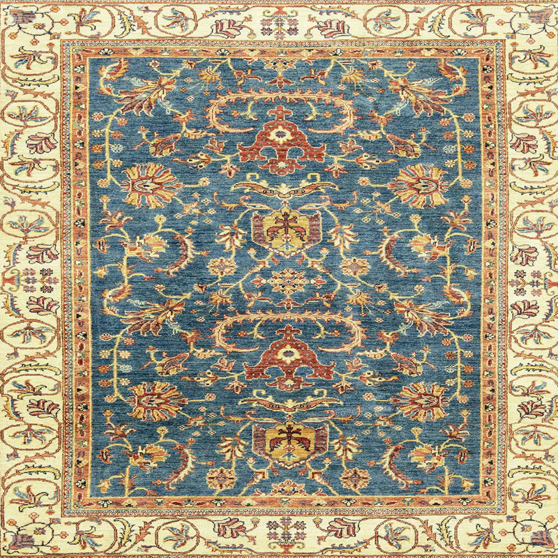 Tapis abstrait moderne 2981, Carré 6 pi