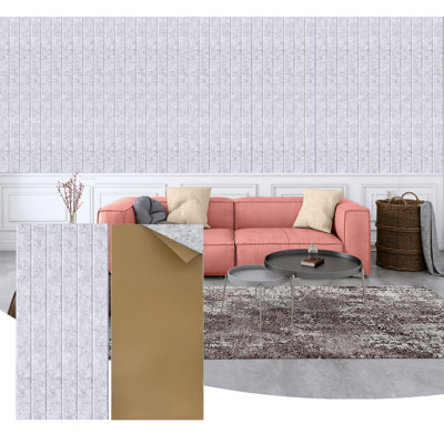 Acoustic Panels 12-Pack Soundproof Wall Panels 24"X12"X0.4" Decorative Sound Panels High Density Sound Dampening Panels 3D Slat Wall Panels for Walls and Ceilings