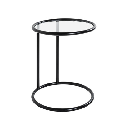 Ramelot Glass Top Frame End Table